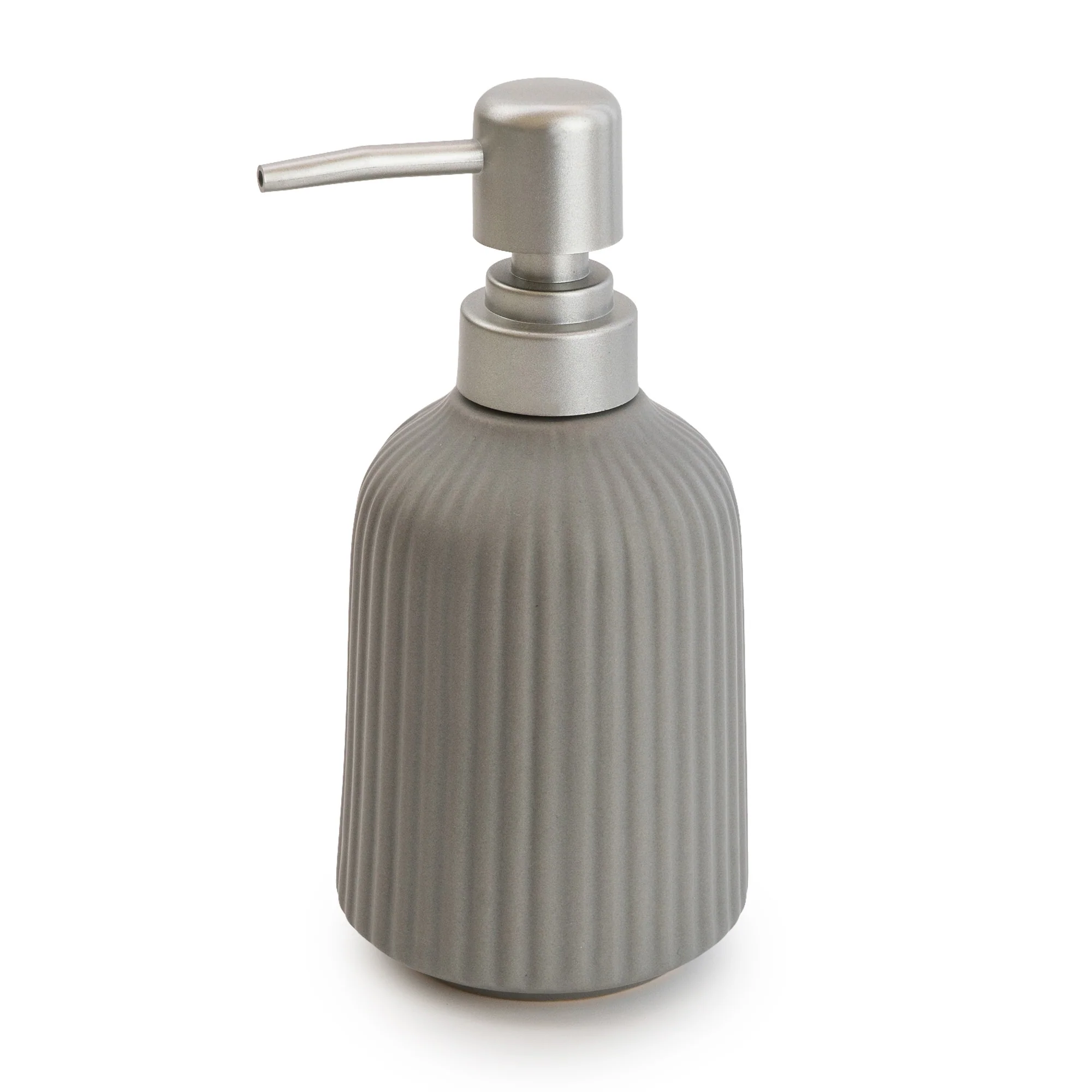 Sleek Matt Grey Soap Dispenser - Image 3