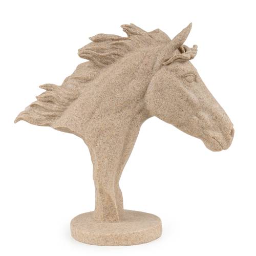 Stone Effect Horse Head Sculpture - Image 5