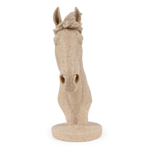Stone Effect Horse Head Sculpture - Image 6
