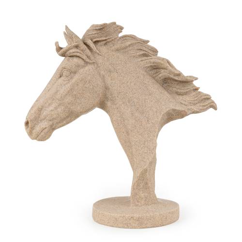 Stone Effect Horse Head Sculpture - Image 7