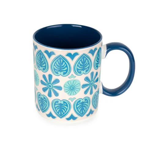 Straight-Sided Blue Mug with Meze Decal - Image 2
