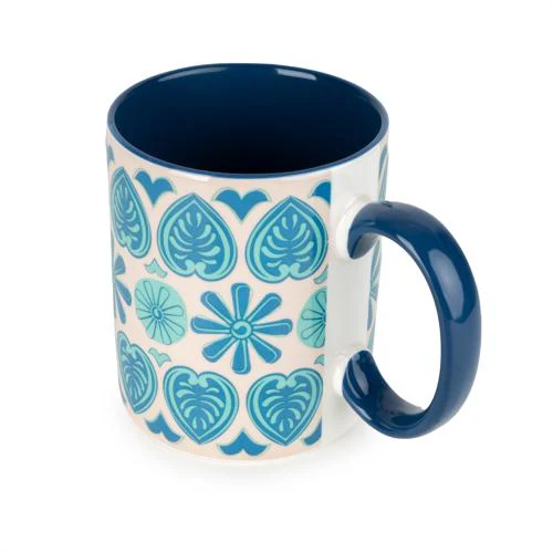Straight-Sided Blue Mug with Meze Decal - Image 3