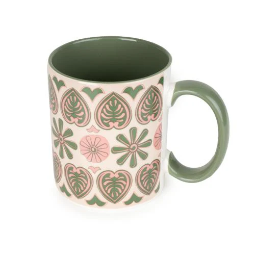Straight-Sided Green Mug with Meze Decal - Image 2