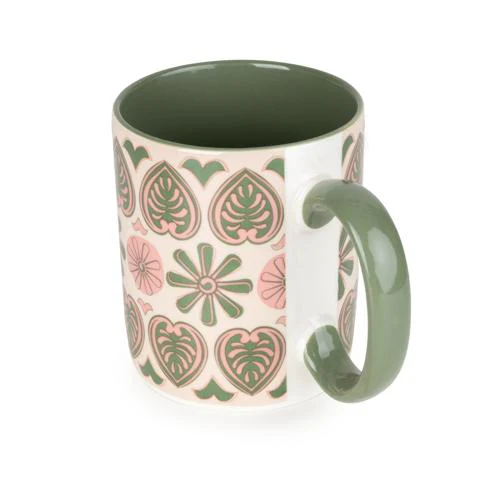 Straight-Sided Green Mug with Meze Decal - Image 3