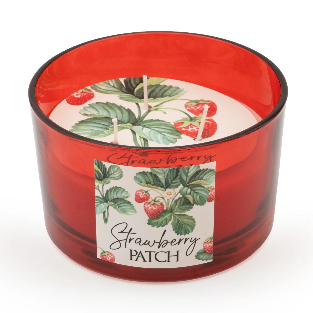 Strawberry Patch Candle - 5% Alpine Wild Strawberry Scent - Image 3