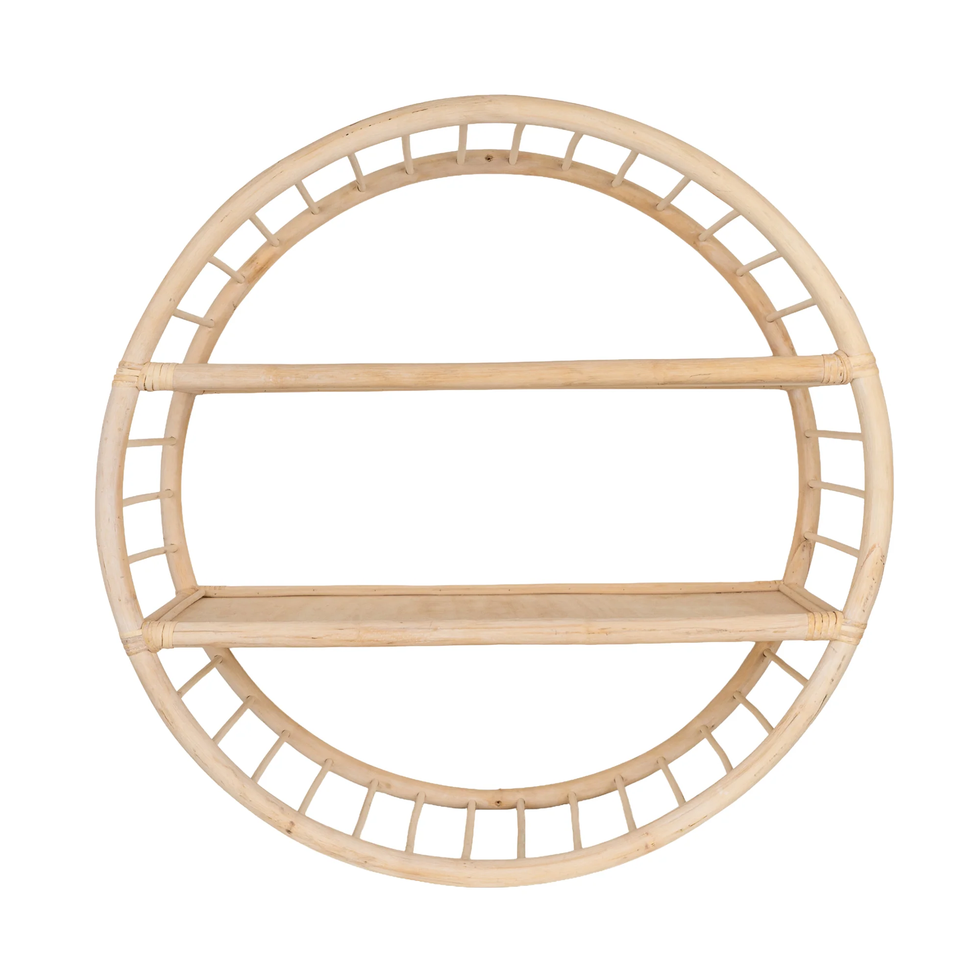Tall Natural Rattan Shelf Unit - Image 12