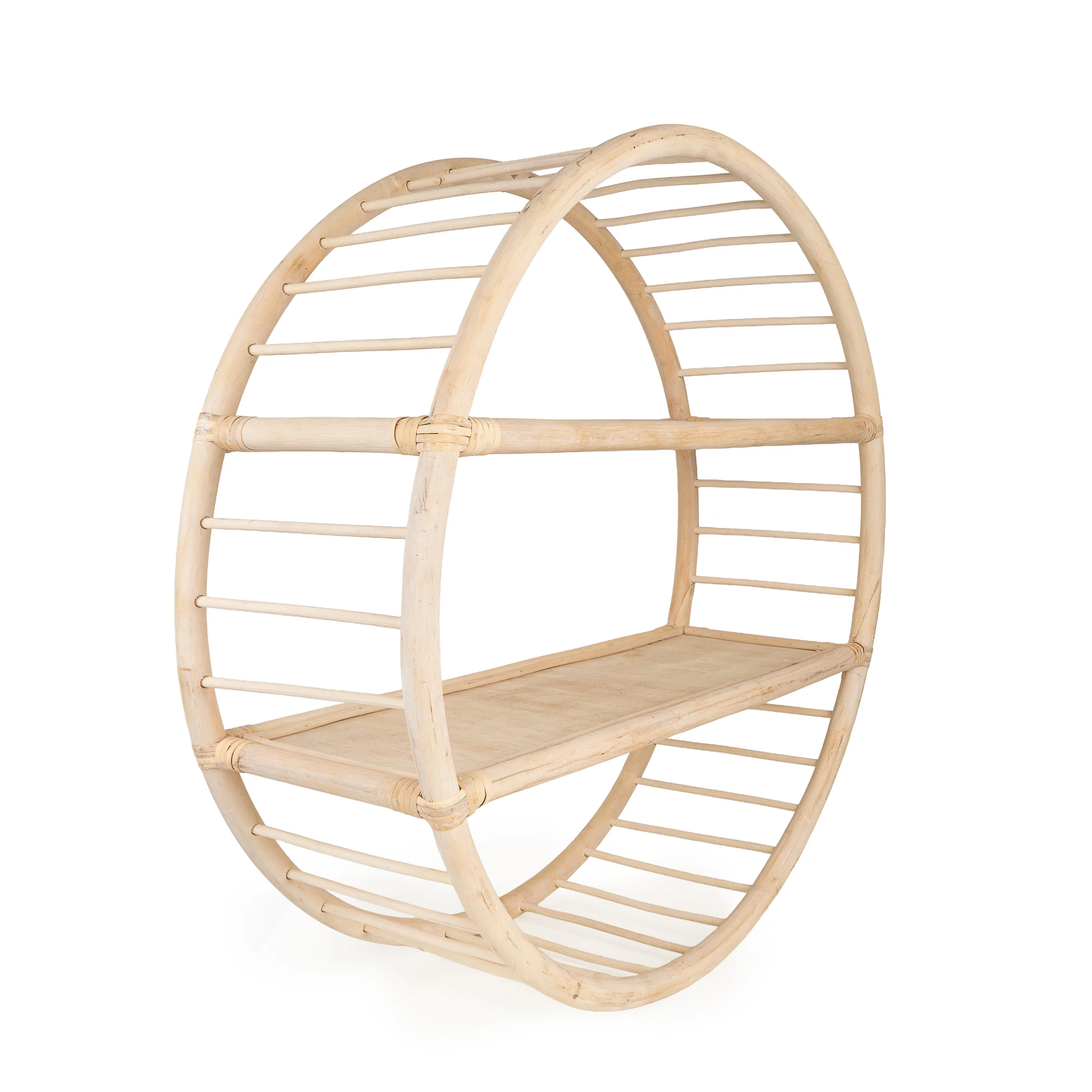 Tall Natural Rattan Shelf Unit - Image 13