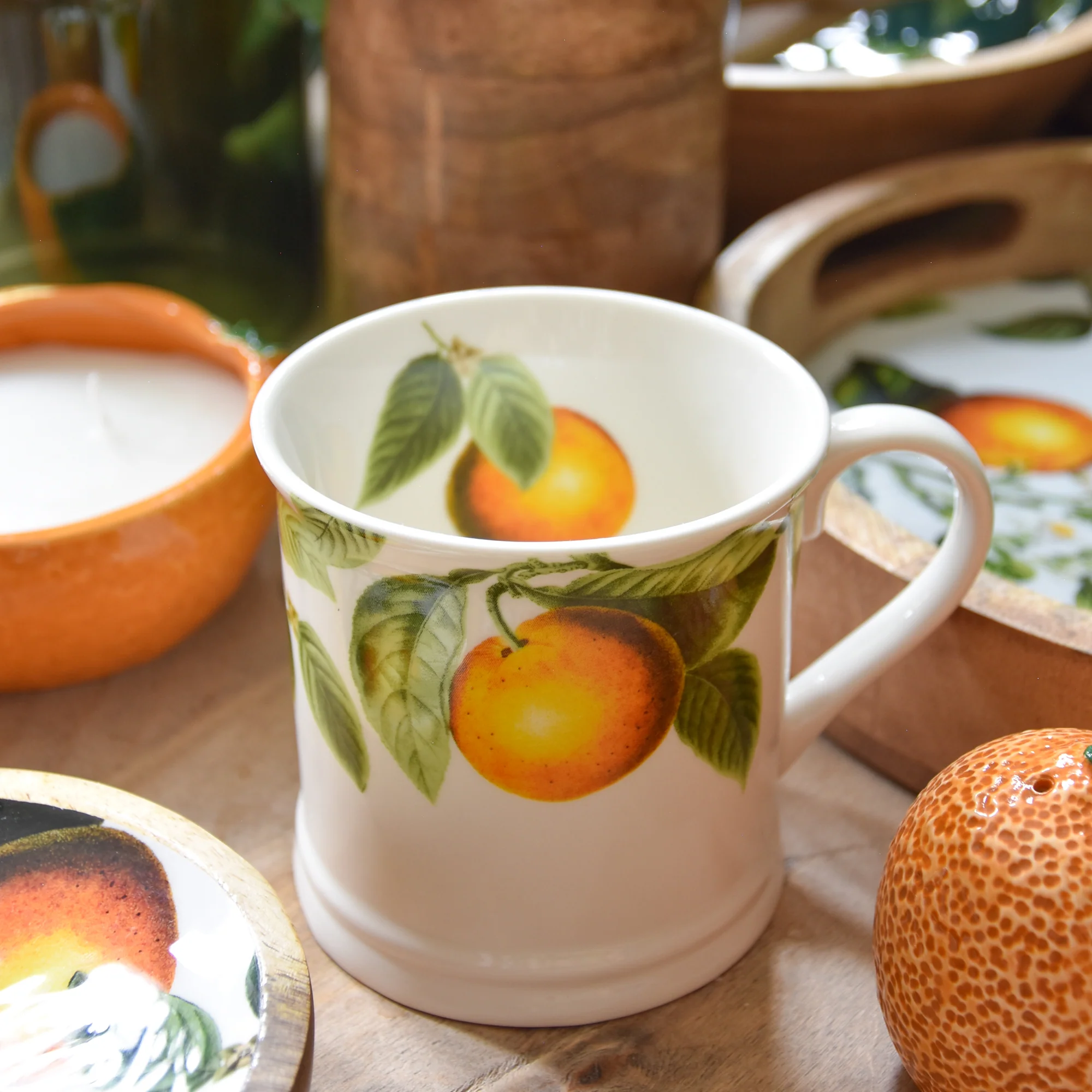 Tankard Mug Orange Blossom - White - Image 3