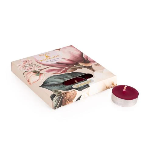 Set of 9 Peony & Water Lily Tealights - Image 4