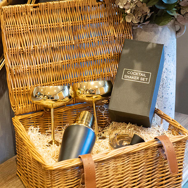 The King Charles Gift Hamper in a Brown Woven Basket - Image 2