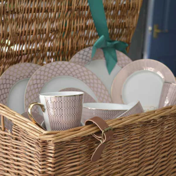 The Lennox Hill Gift Hamper in a Brown Woven Basket - Image 3