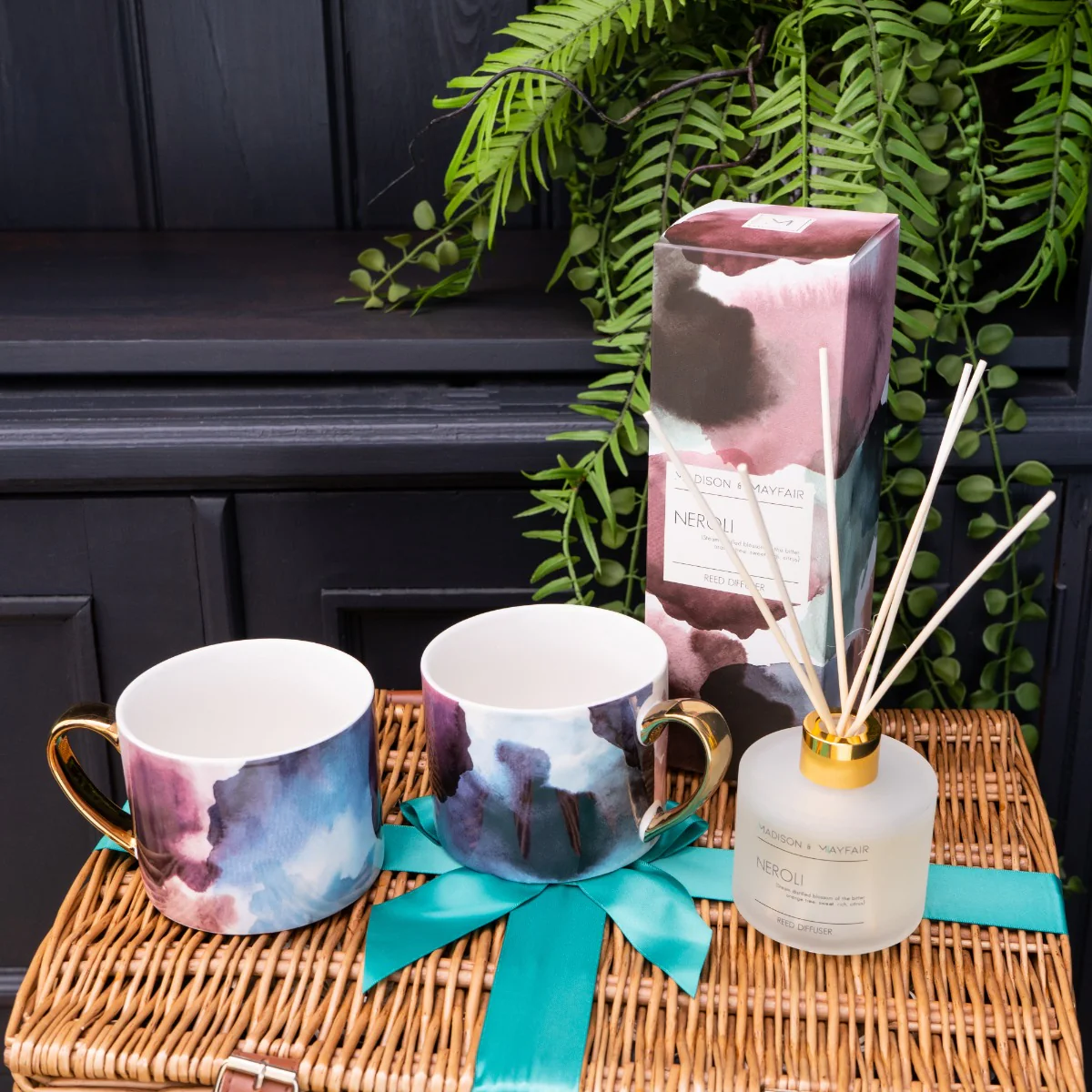 The Madison & Mayfair Gift Hamper in a Brown Woven Basket