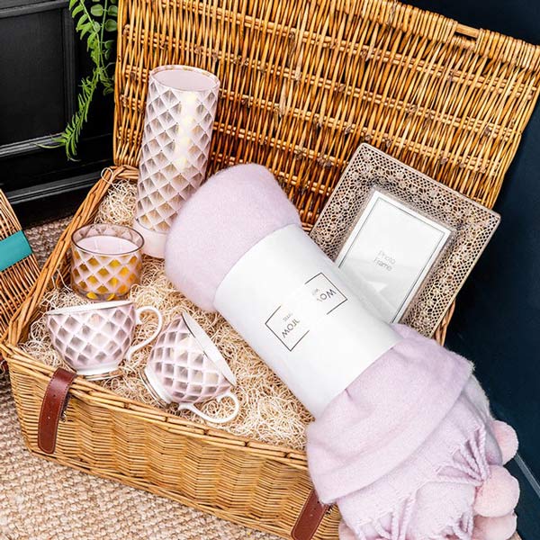 The SoHo Gift Hamper in a Brown Woven Basket - Image 2