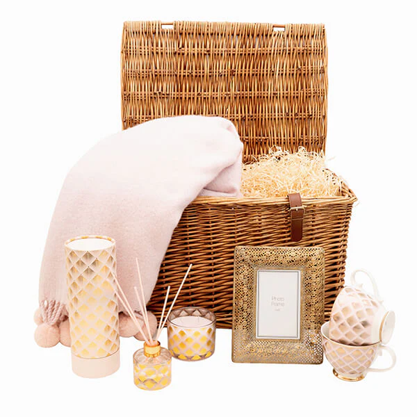 The SoHo Gift Hamper in a Brown Woven Basket - Image 3