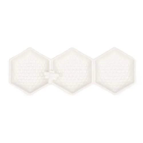 Three-Section Ceramic Dip Dish with Bee Detail - Image 2