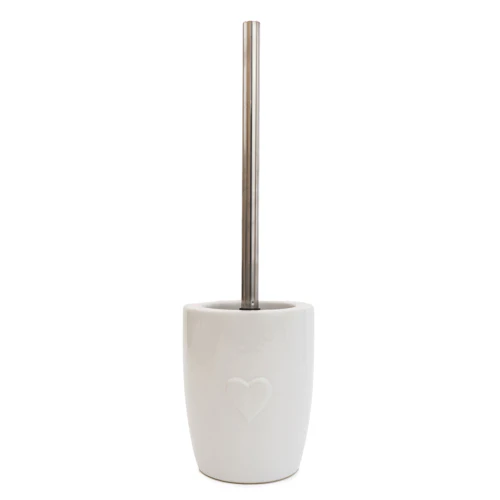 Embossed Heart Toilet Brush Holder - Image 4