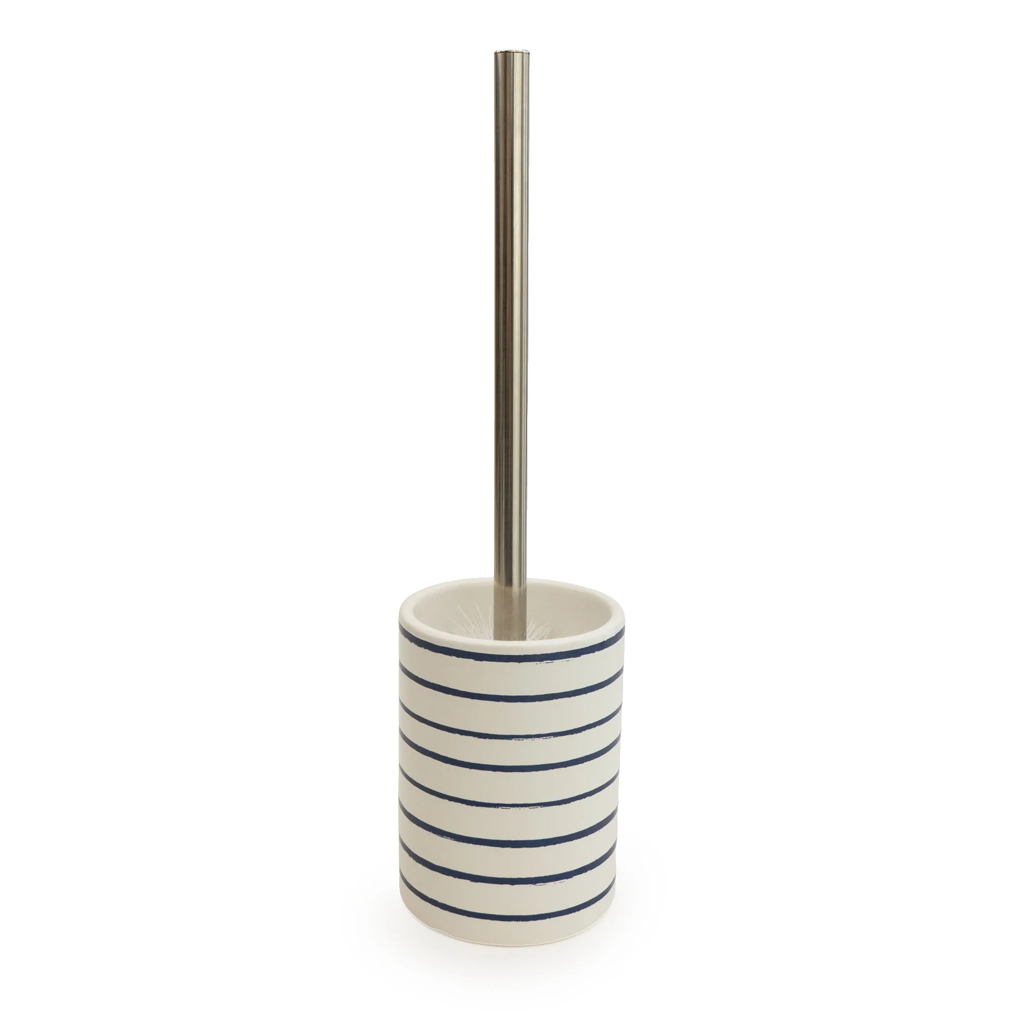 Toilet Brush Holder Harbour Stripe Bathroom - Image 3