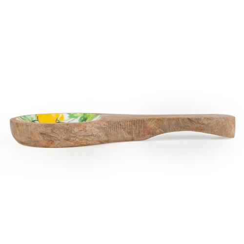 Spoon Rest Mango Wood Tomatoes - Image 4