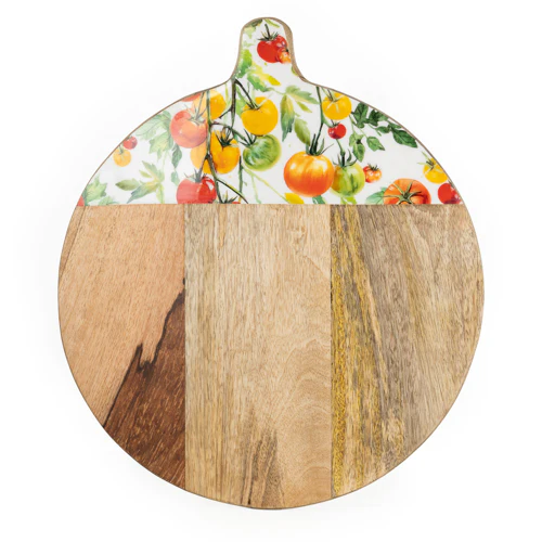 Pizza Board Mango Wood Tomatoes - Image 2