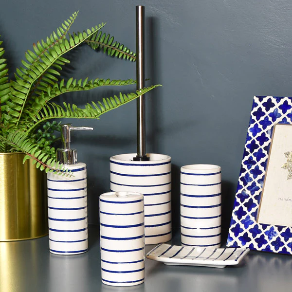 Toothbrush Holder Harbour Stripe Bathroom - Image 2