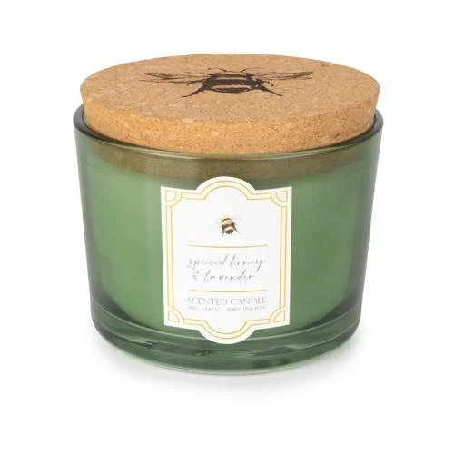 Two-Wick Scented Candle with Cork Lid - Bee Orchard Blossom - Image 10