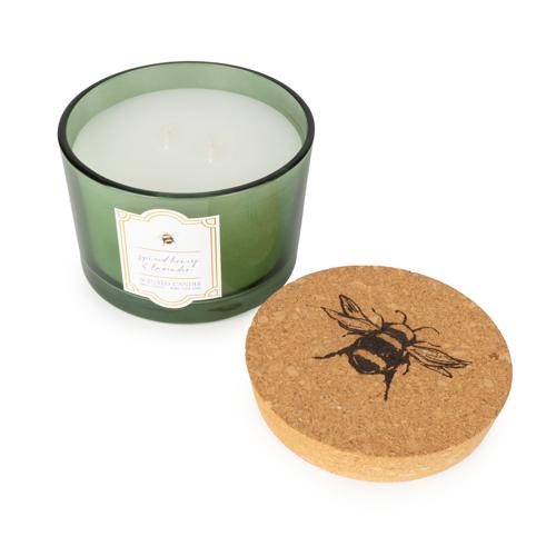 Two-Wick Scented Candle with Cork Lid - Bee Orchard Blossom - Image 12