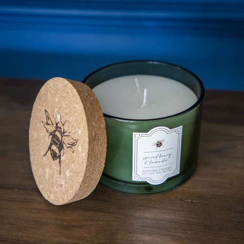 Two-Wick Scented Candle with Cork Lid - Bee Orchard Blossom - Image 6