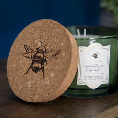 Two-Wick Scented Candle with Cork Lid - Bee Orchard Blossom - Image 7