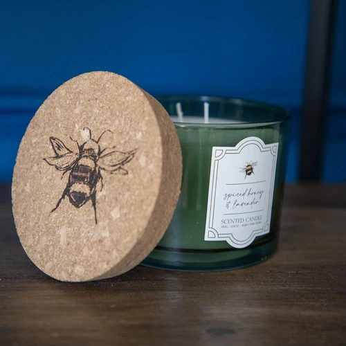 Two-Wick Scented Candle with Cork Lid - Bee Orchard Blossom - Image 8