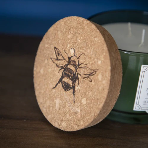 Two-Wick Scented Candle with Cork Lid - Bee Orchard Blossom - Image 9