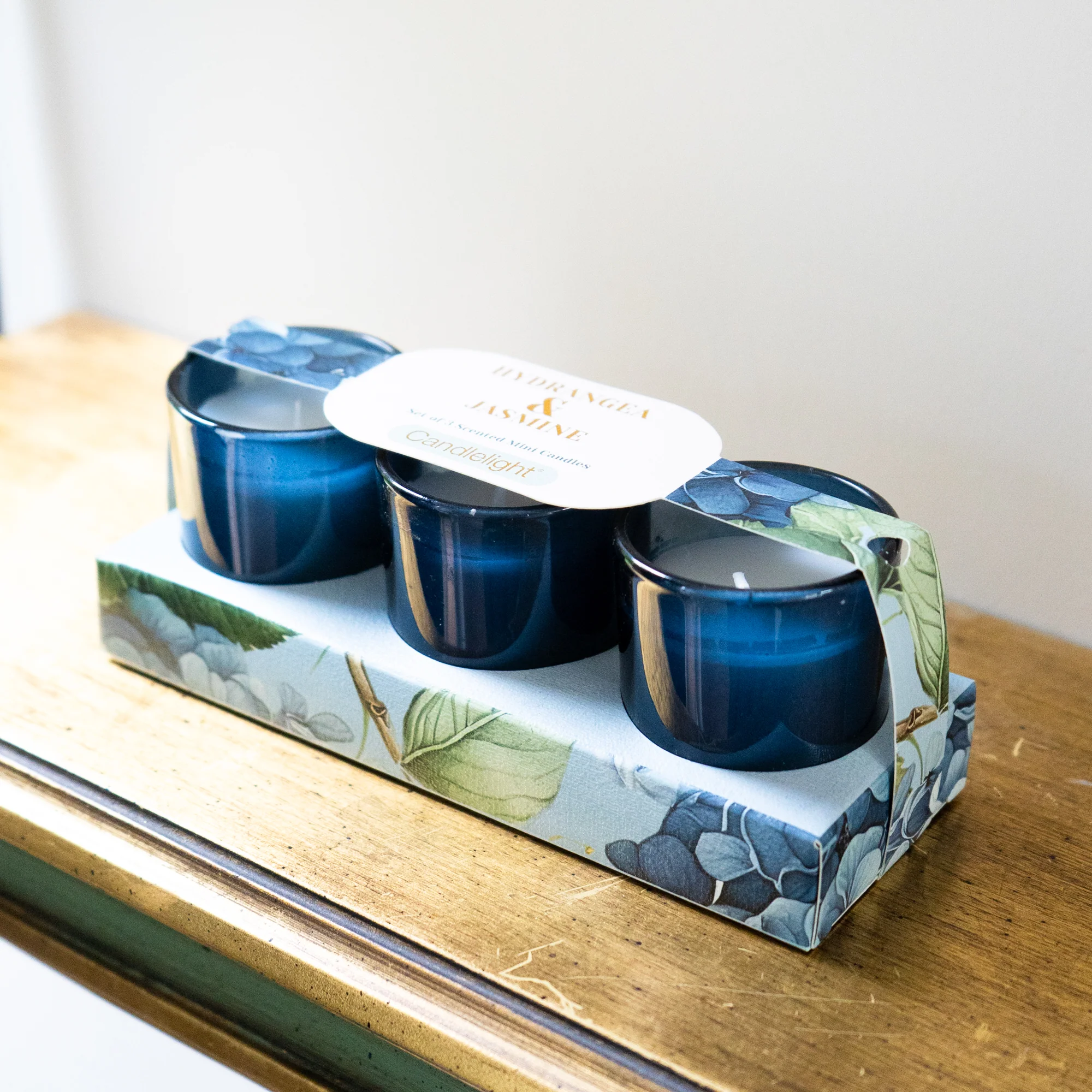 Hydrangea & Jasmine Votive Candle Set