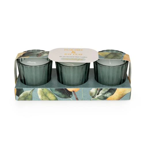 Pear Tree & Bay Leaf Votive Candle Set - Image 2