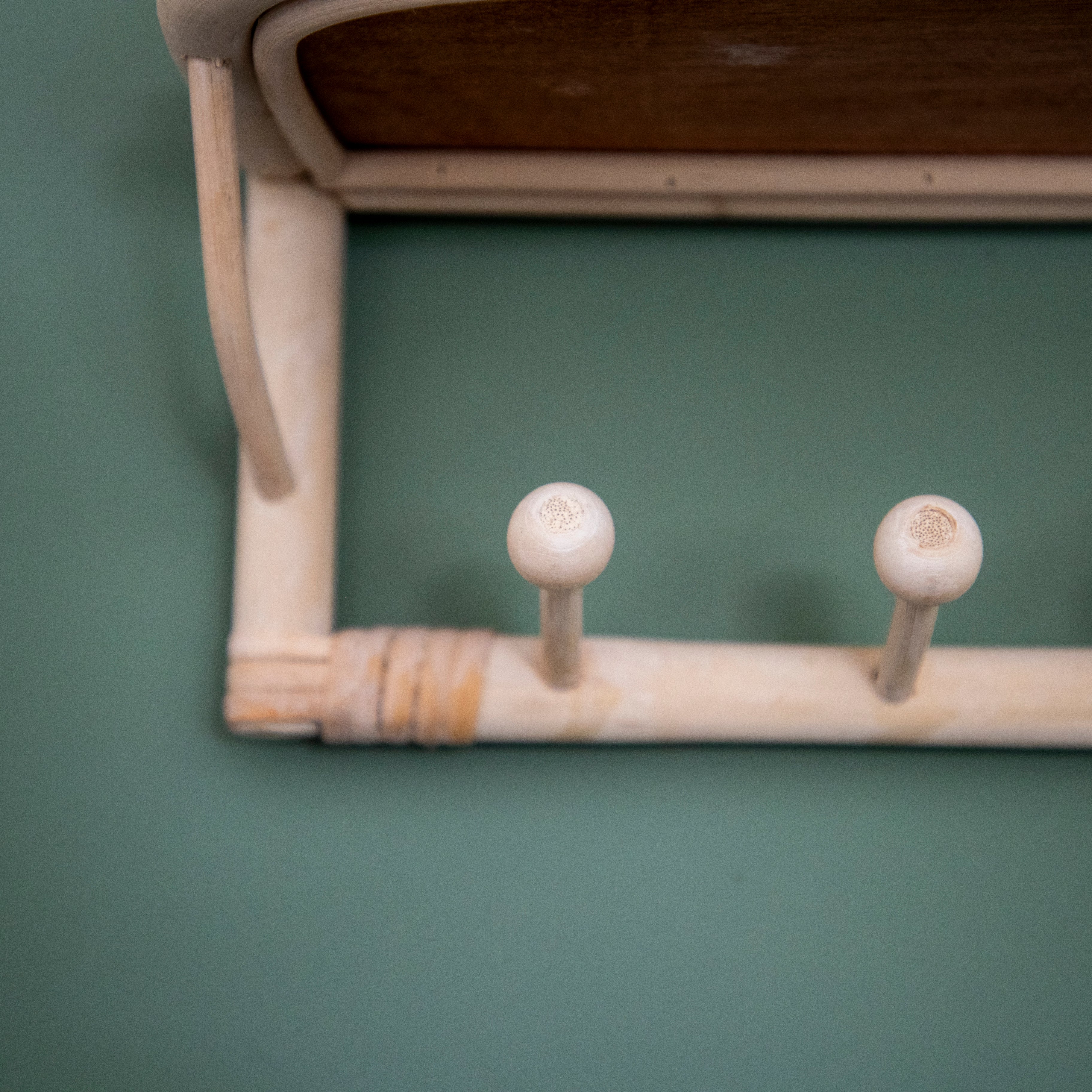 Wall-Mounted Natural Rattan Shelf - Image 6