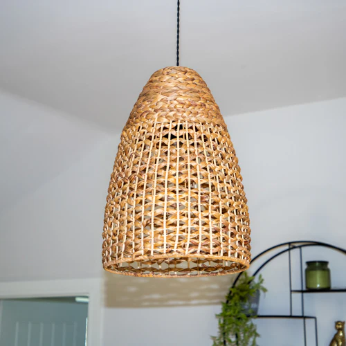 Water Hyacinth Pendant Lampshade - Image 2