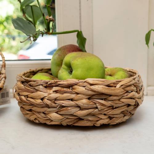 Water Hyacinth Round Basket - Image 3