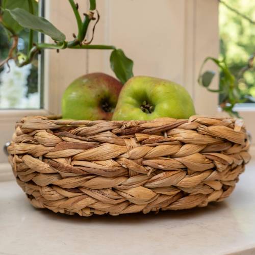 Water Hyacinth Round Basket - Image 4