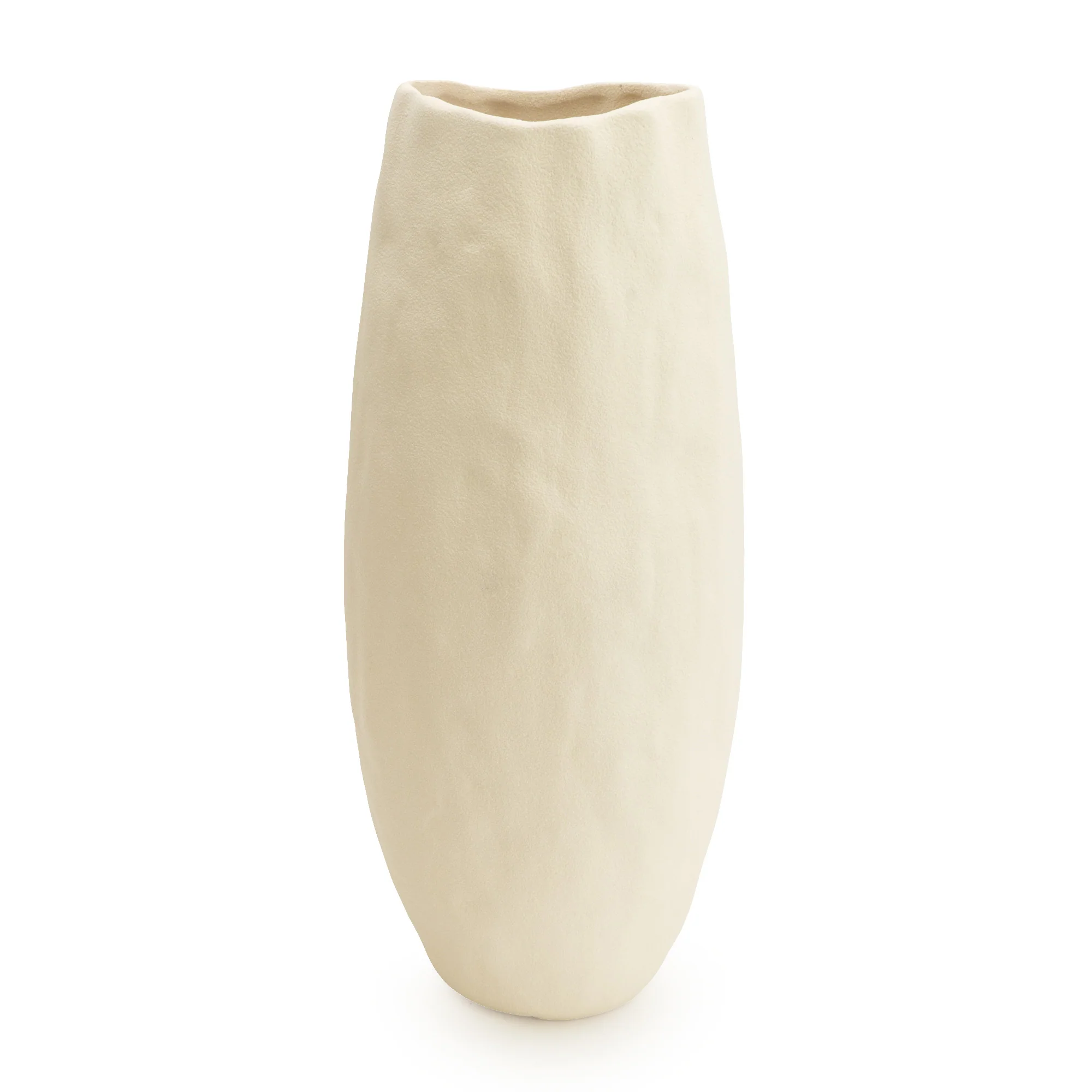 Elegant Cream Wave Top Vase - Image 7