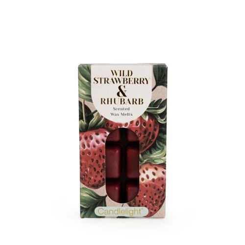 Pack of 8 Wild Strawberry & Rhubarb Wax Melts - Image 2
