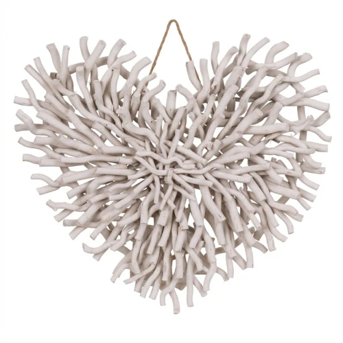 White Twig Decorative Heart - Image 2