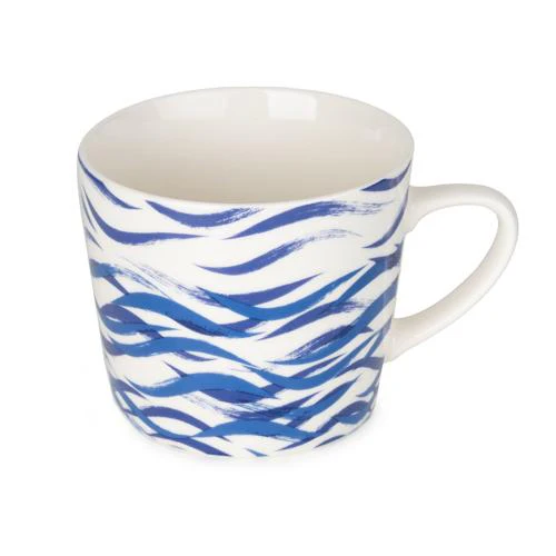 Blue Sea Waves Wide Conical Mug - Image 2
