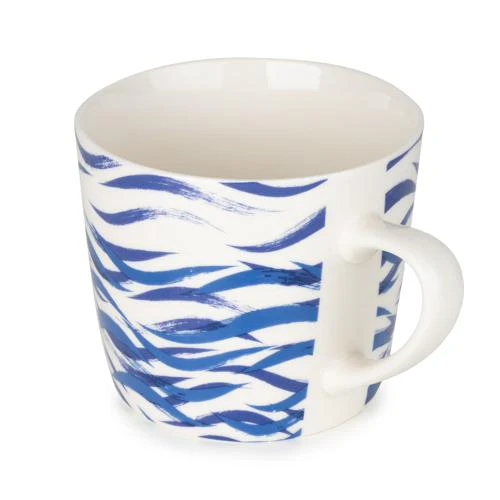 Blue Sea Waves Wide Conical Mug - Image 3