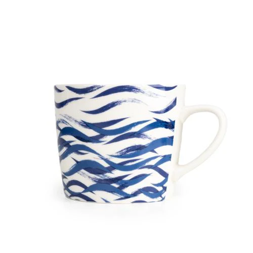 Blue Sea Waves Wide Conical Mug - Image 4