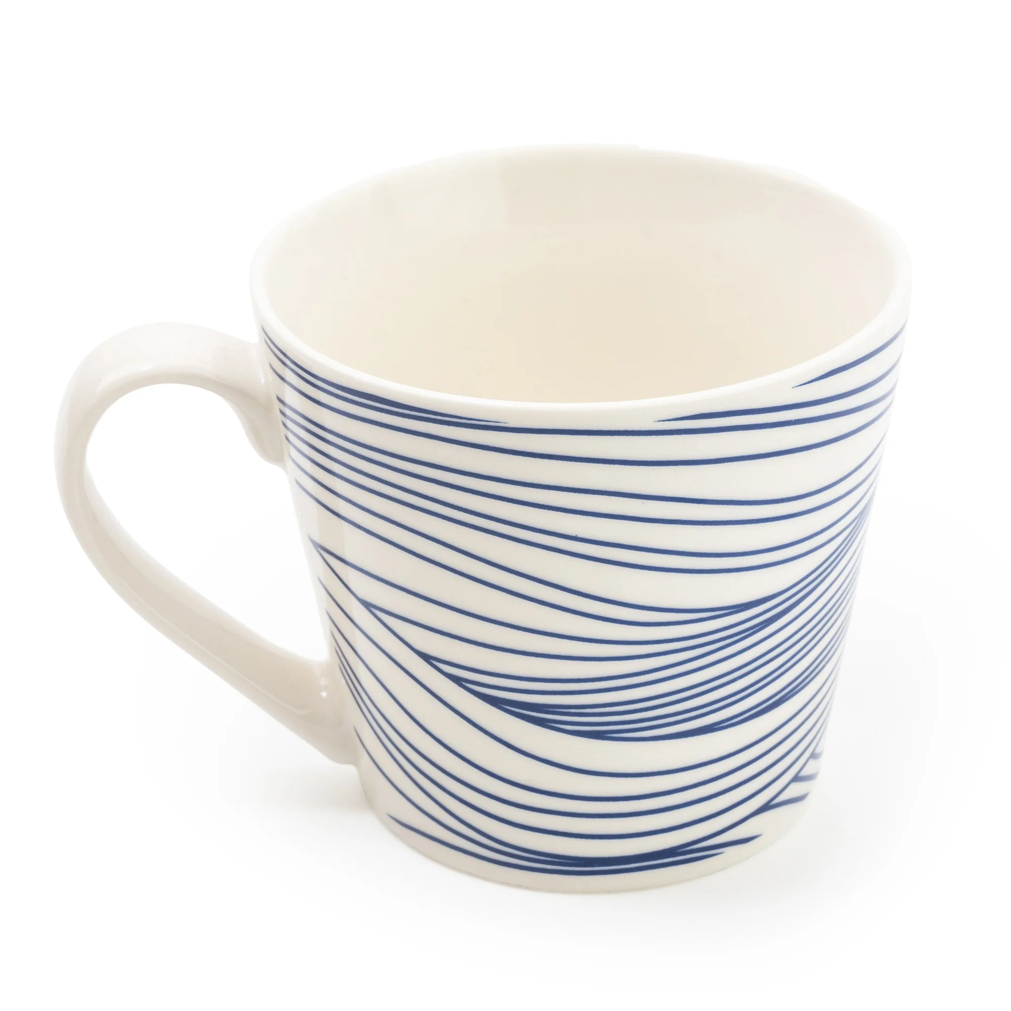 Wide Mug Nautical Blue Lines - Image 5