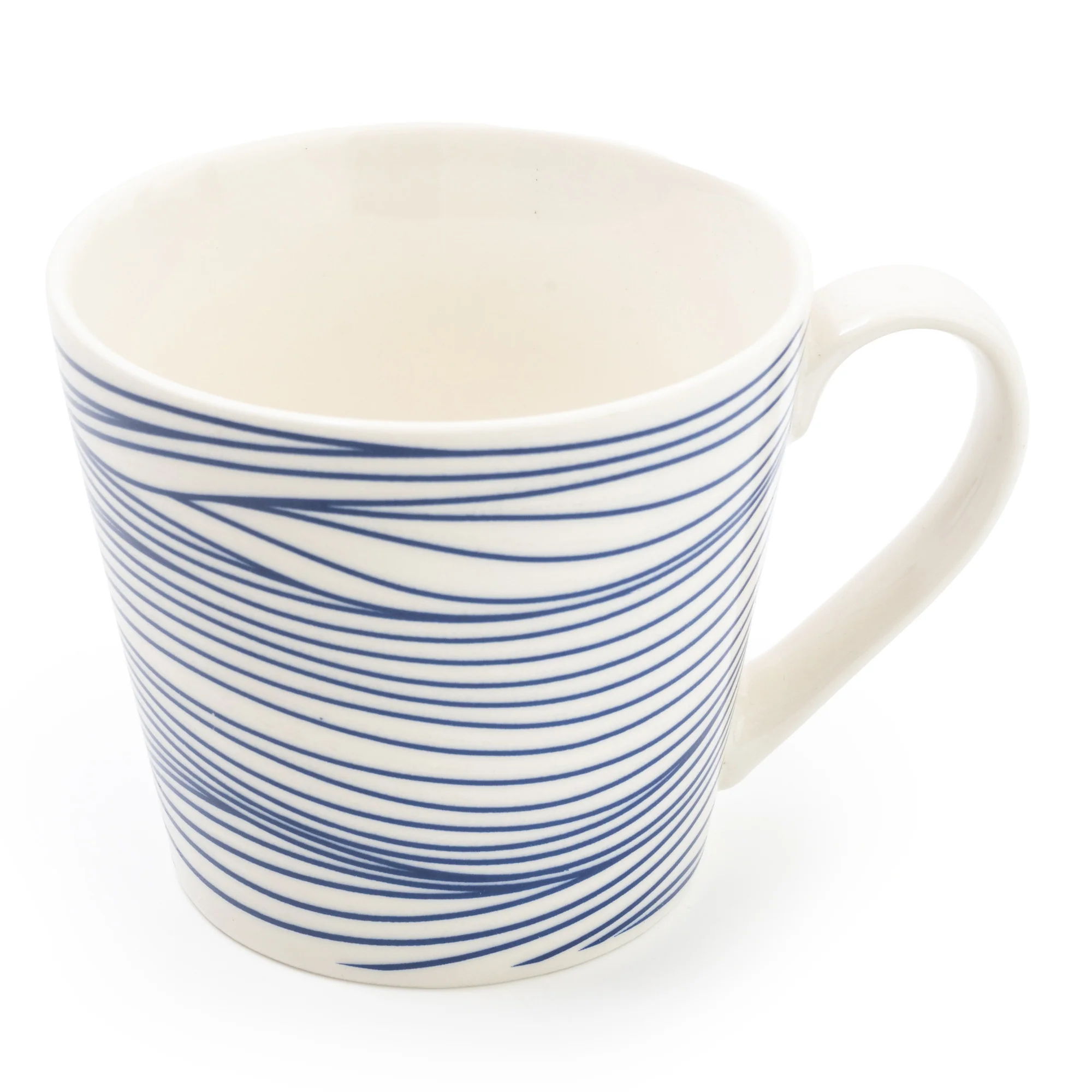 Wide Mug Nautical Blue Lines - Image 6