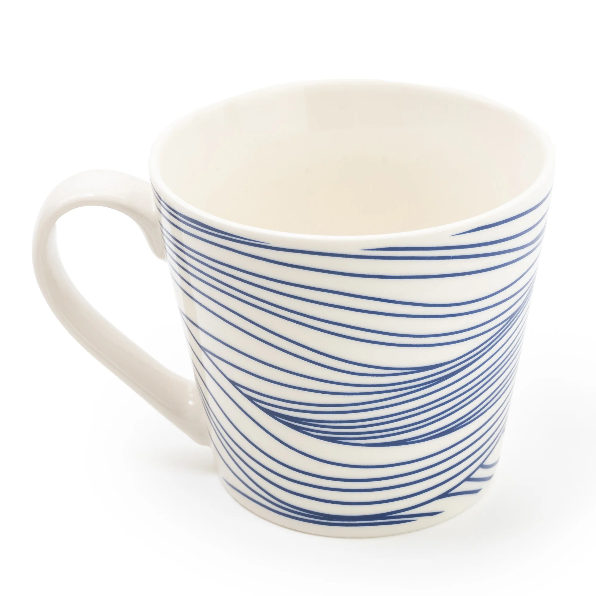 Wide Mug Nautical Blue Lines - Image 7