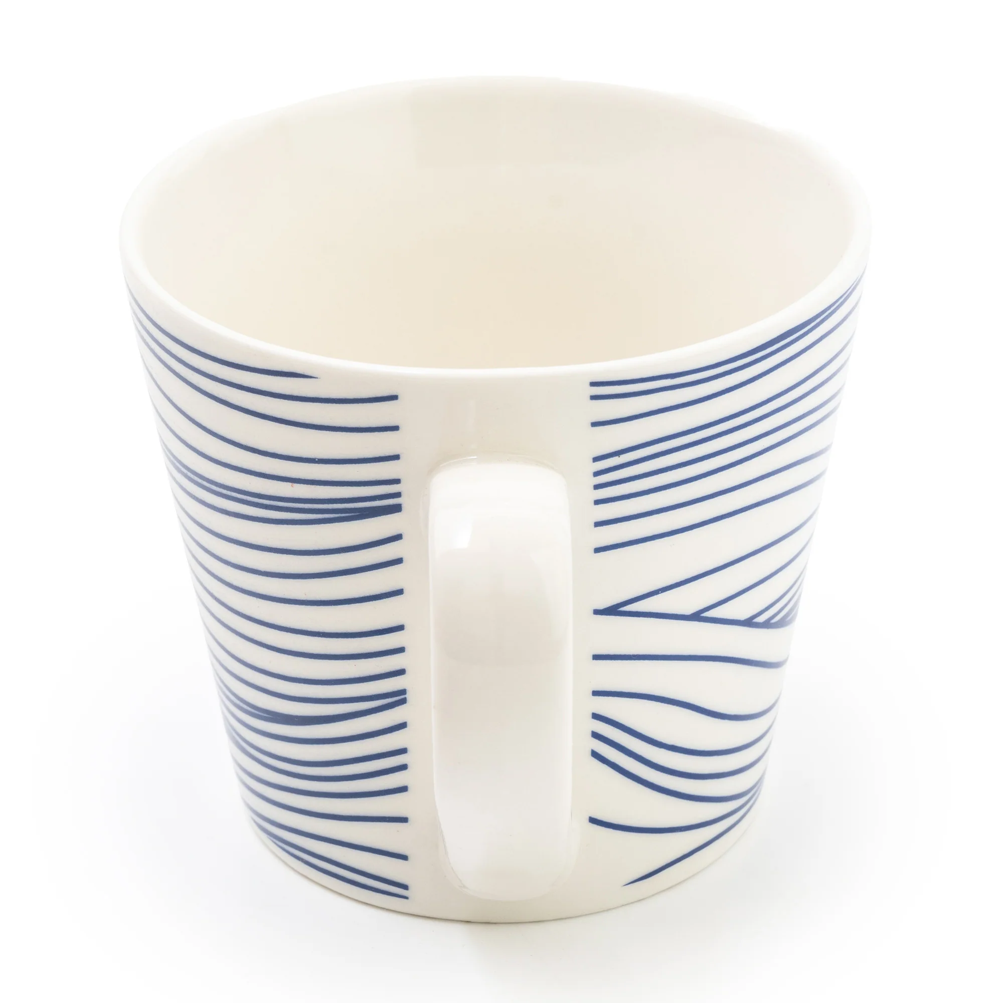 Wide Mug Nautical Blue Lines - Image 8
