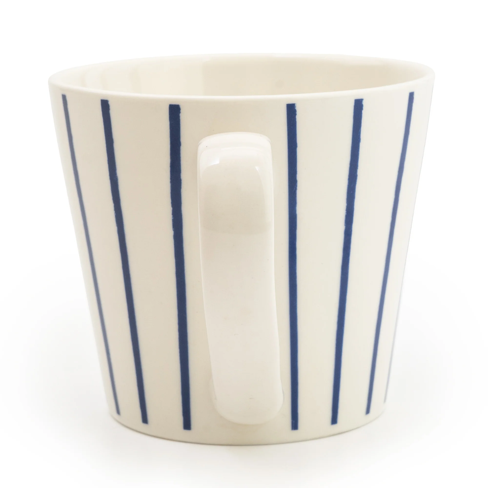 Wide Mug Nautical Blue Stripe - Image 4