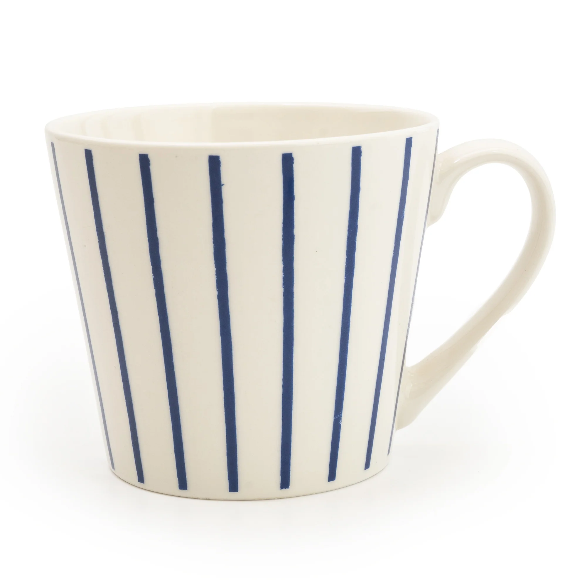 Wide Mug Nautical Blue Stripe - Image 7