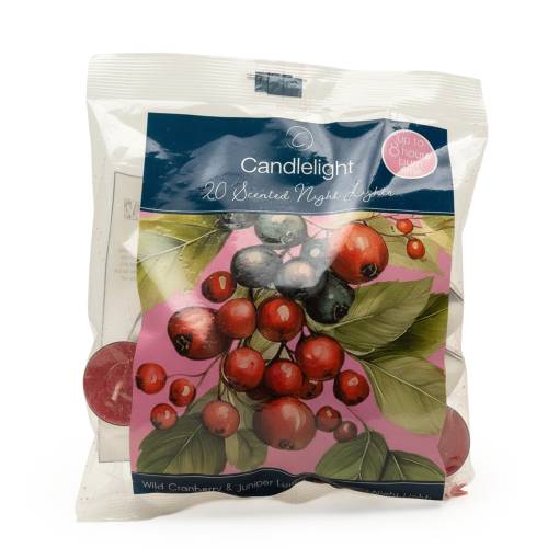 Wild Cranberry and Juniper Scented Night Light Candles - Image 2