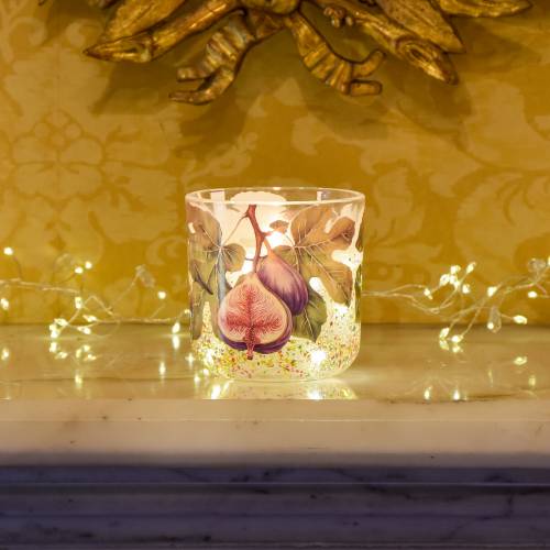 Wild Fig & Saffron LED Glitter Candle - Image 3